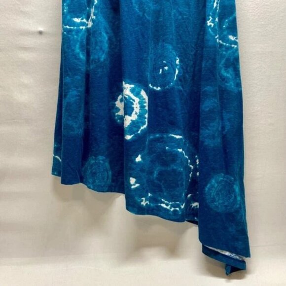 Mudd Asyemetrical Hem Dress Juniors Medium Blue Tie Dye Strapless Halter NWT - Picture 3 of 10